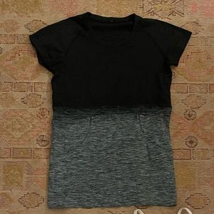 Black and grey lululemon top